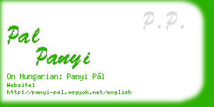pal panyi business card